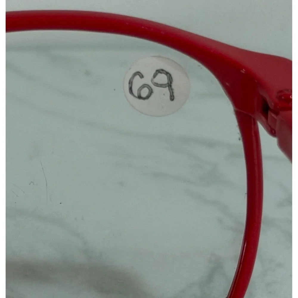 Rem LASER Carbon 22 Eyeglass Frames Red-Gloss 52x18x140 Japan